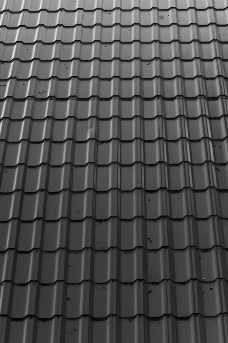 a black and white photo of a roof for Roofing contractor in Boca Raton, FL